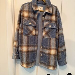 Abercrombie Blue Plaid Jacket
